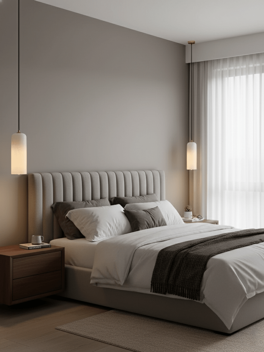 Modern Alabaster Pendant Light — Pendant Light | Maison Monashee — view 12