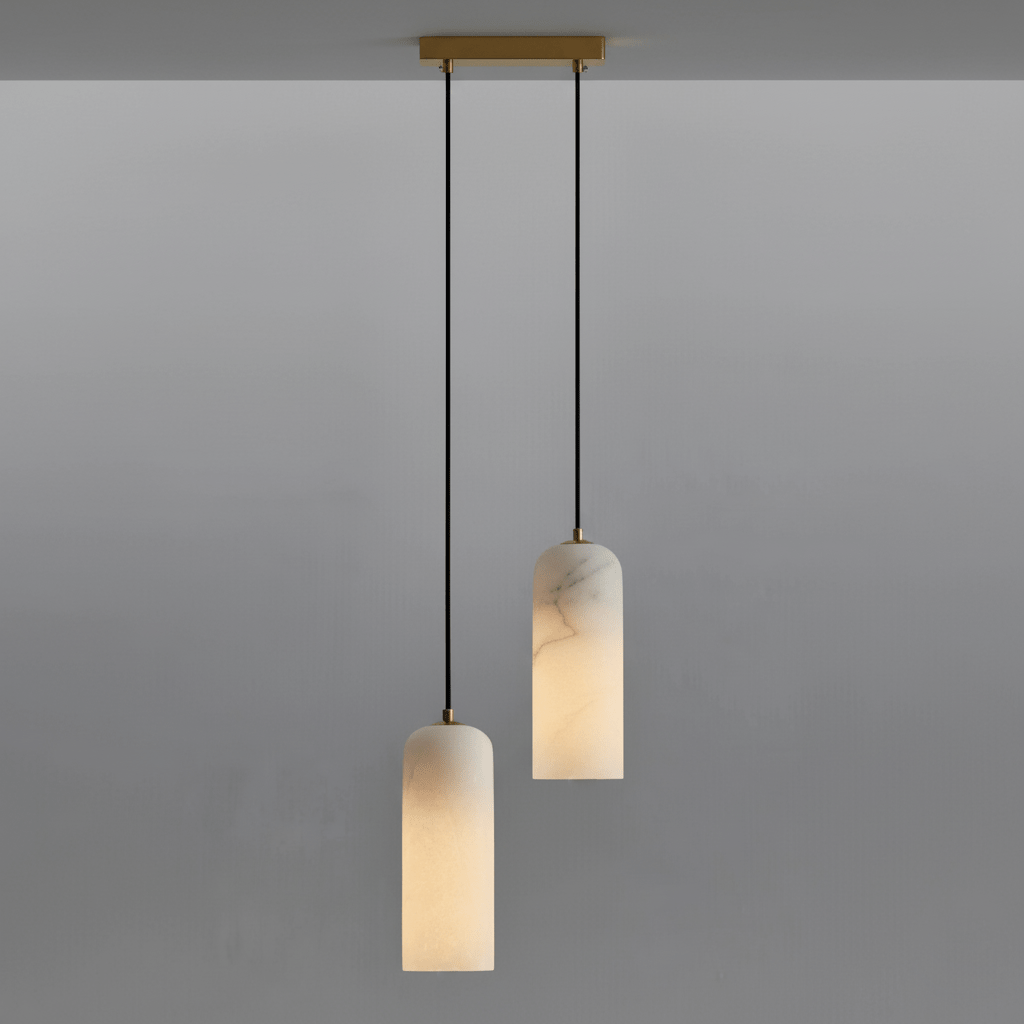 Modern Alabaster Pendant Light — Pendant Light | Maison Monashee — view 21