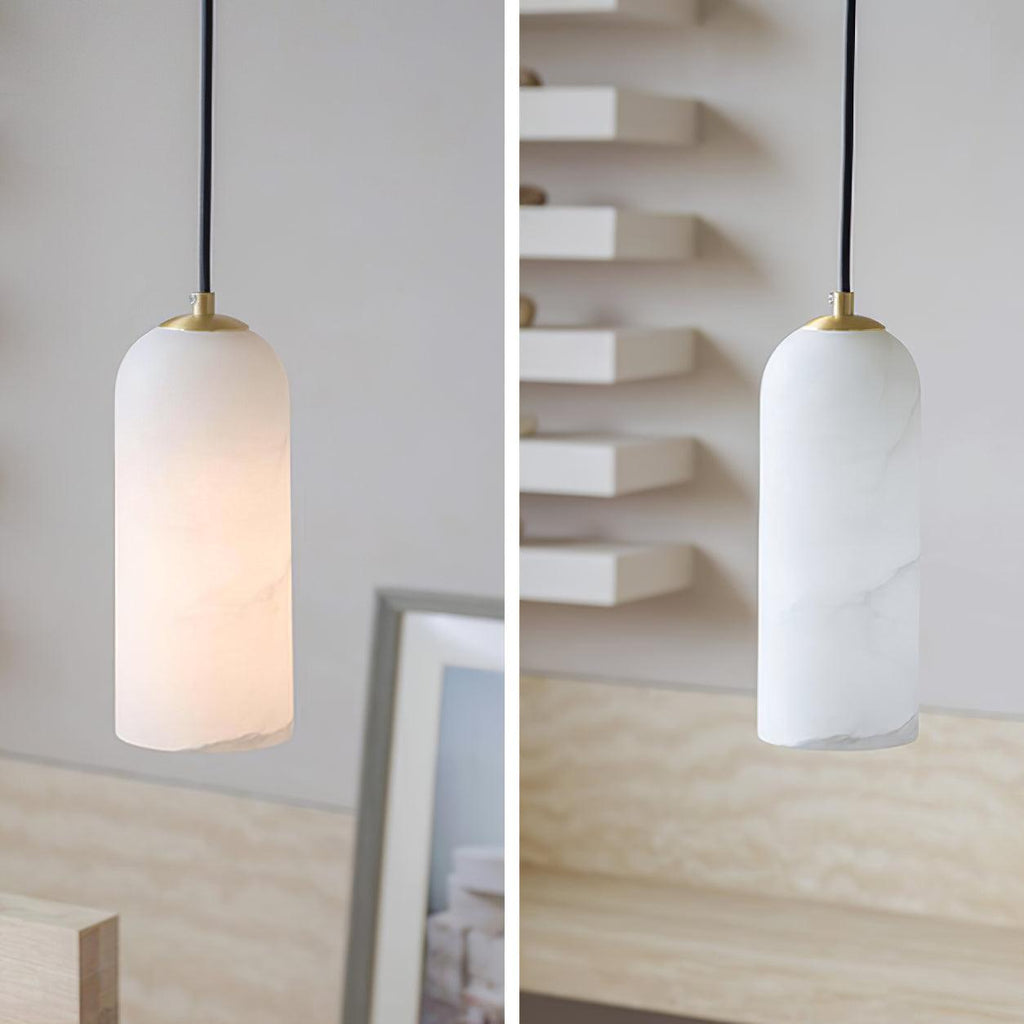 Modern Alabaster Pendant Light — Pendant Light | Maison Monashee — view 14