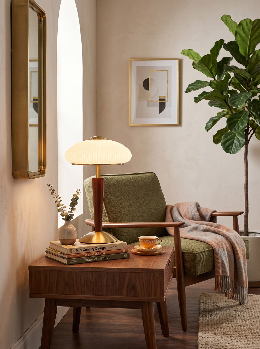 Mid-Century Mushroom Table Lamp — Table Lamp | Maison Monashee — view 11