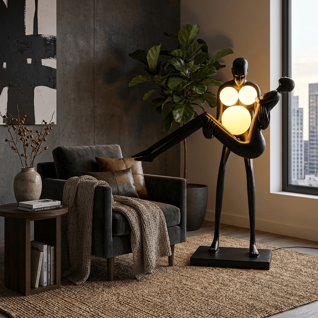 Square Base Floor Lamp — Floor Lamp | Maison Monashee — view 4