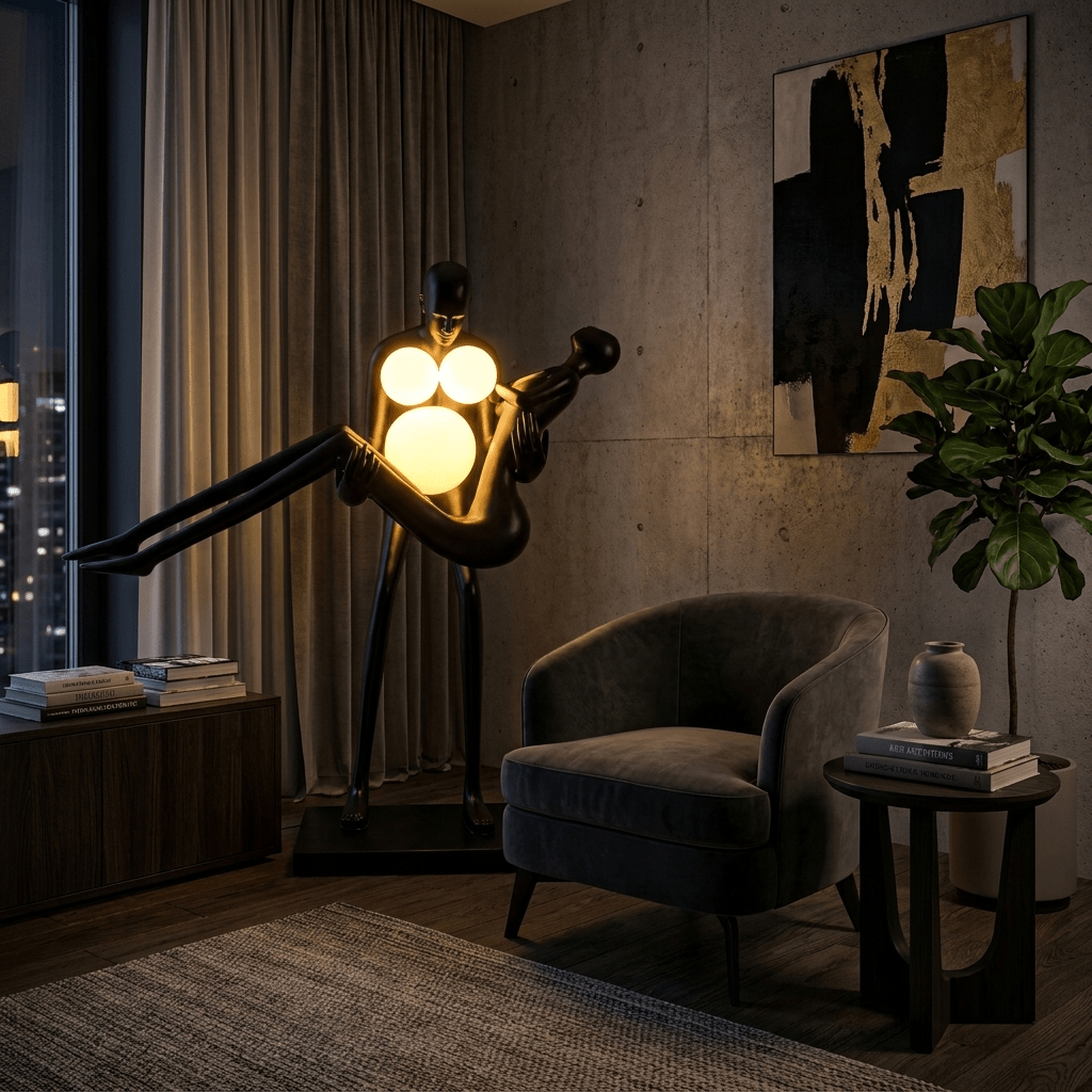 Square Base Floor Lamp — Floor Lamp | Maison Monashee — view 5