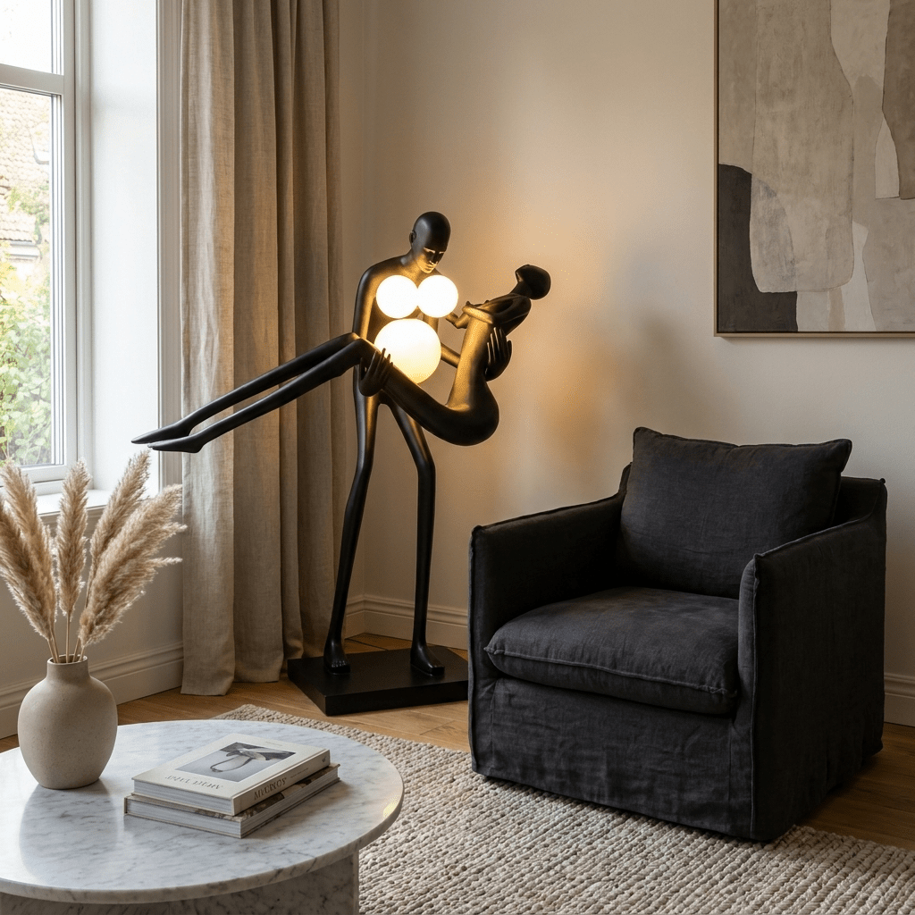 Square Base Floor Lamp — Floor Lamp | Maison Monashee — view 3