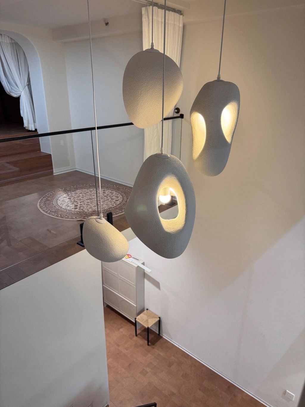 Ceiling Pendant Light White — Pendant Light | Maison Monashee — view 4