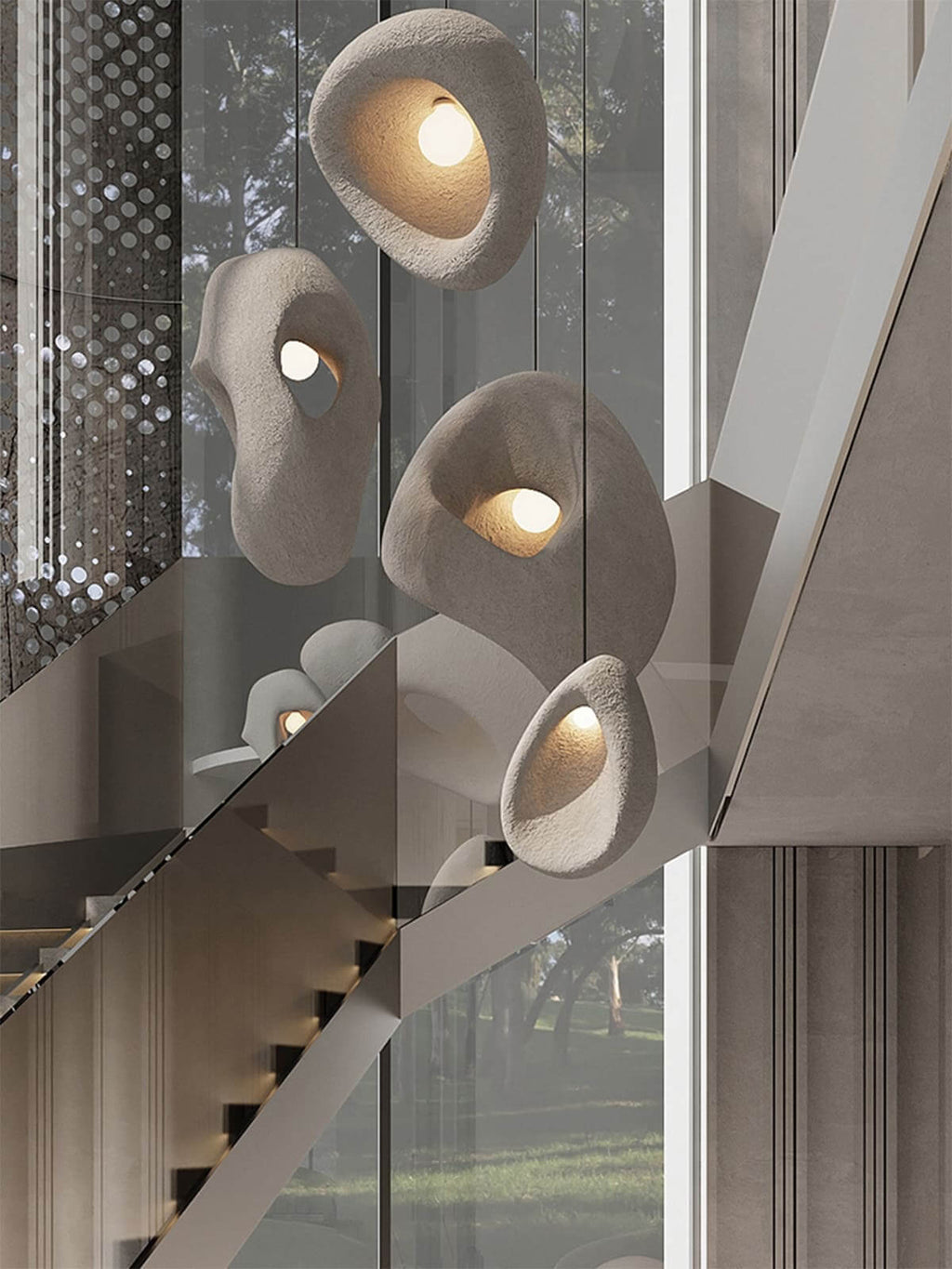 Ceiling Pendant Light White — Pendant Light | Maison Monashee — view 17