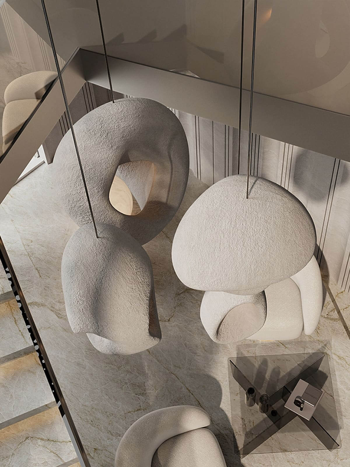 Ceiling Pendant Light White — Pendant Light | Maison Monashee — view 18