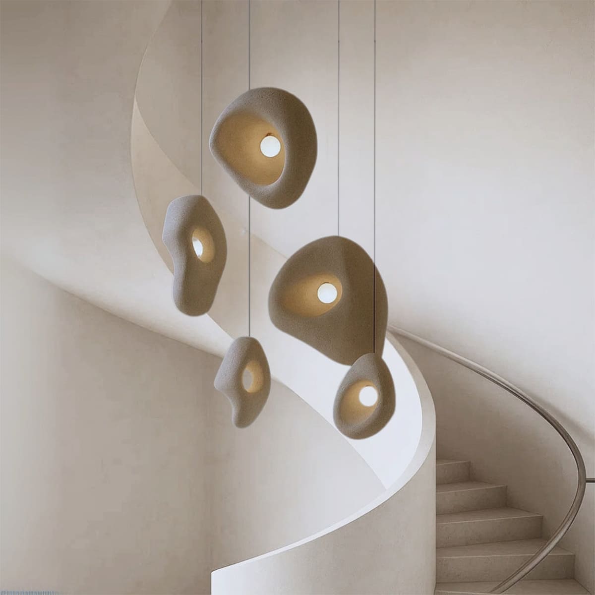 Ceiling Pendant Light White — Pendant Light | Maison Monashee — view 9