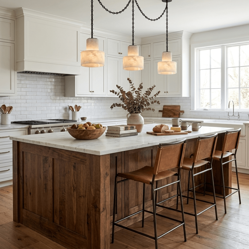 Black Metal Drum Pendant Light — Pendant Light | Maison Monashee — view 4
