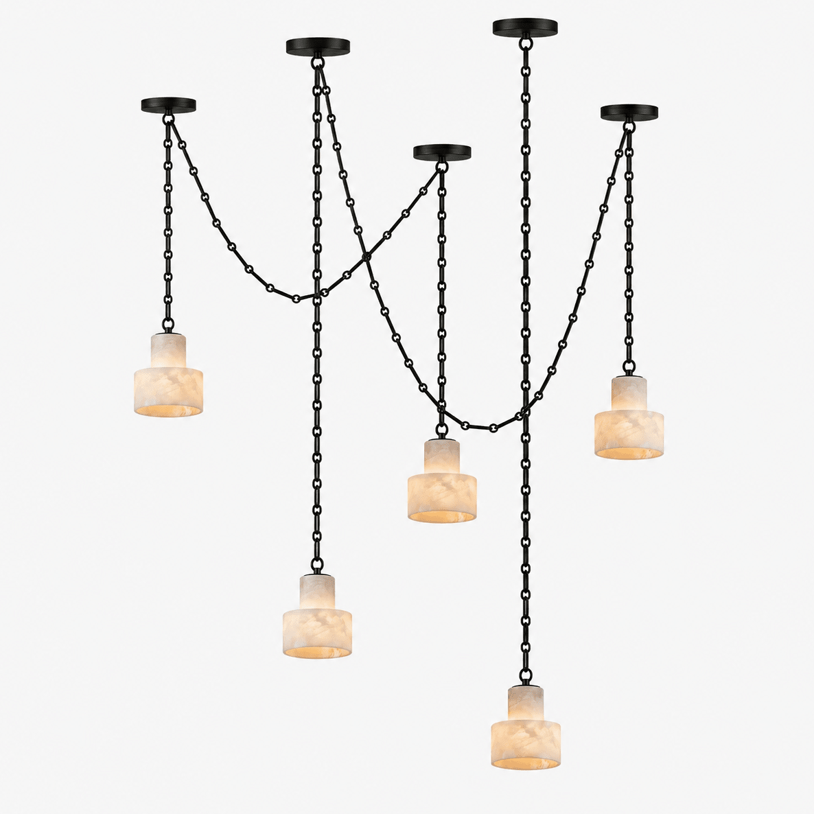 Black Metal Drum Pendant Light — Pendant Light | Maison Monashee — view 19