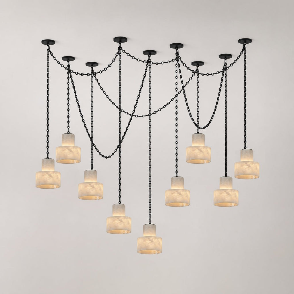Black Metal Drum Pendant Light — Pendant Light | Maison Monashee — view 7