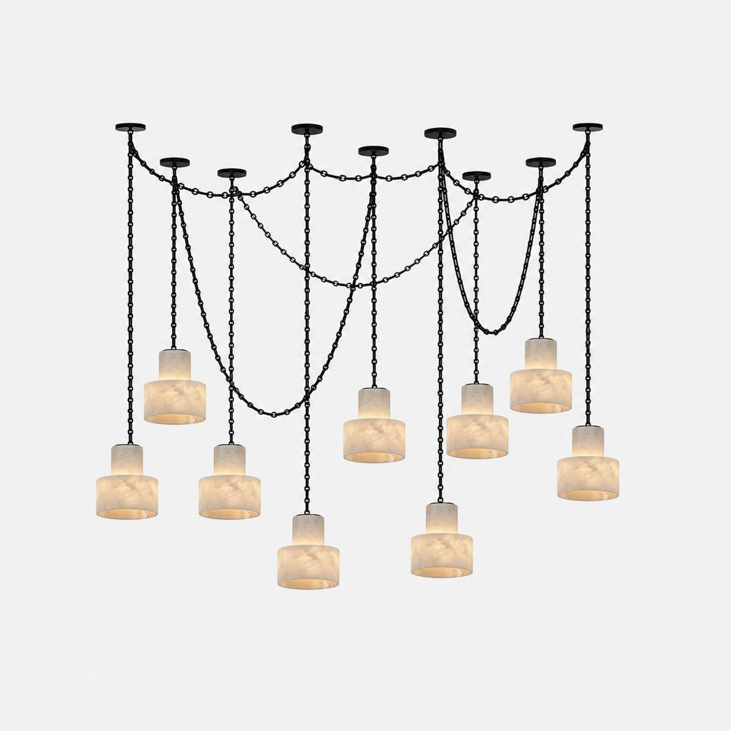 Black Metal Drum Pendant Light — Pendant Light | Maison Monashee — view 8