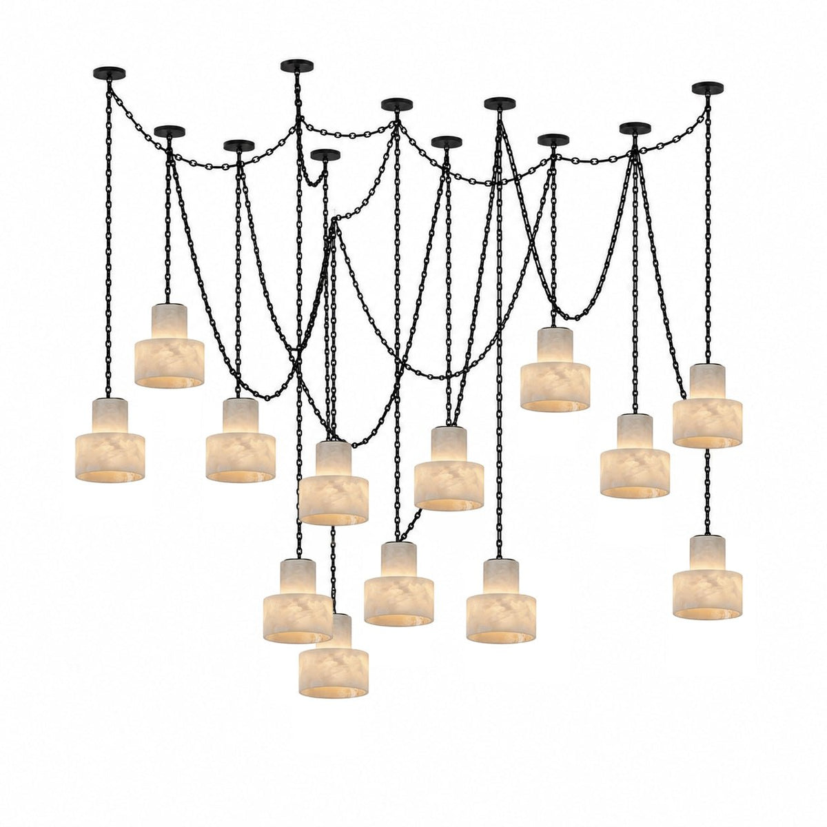 Black Metal Drum Pendant Light — Pendant Light | Maison Monashee — view 10