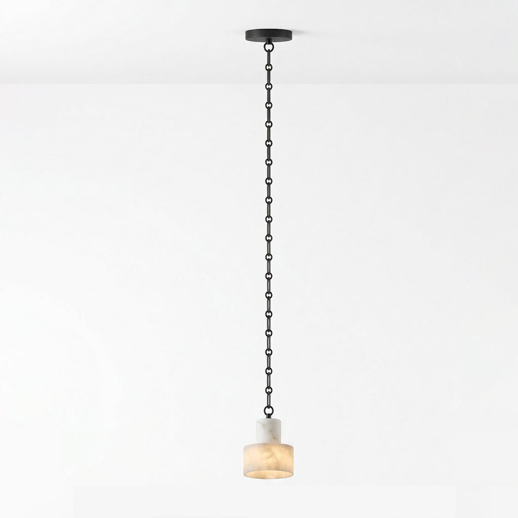 Black Metal Drum Pendant Light — Pendant Light | Maison Monashee — view 11