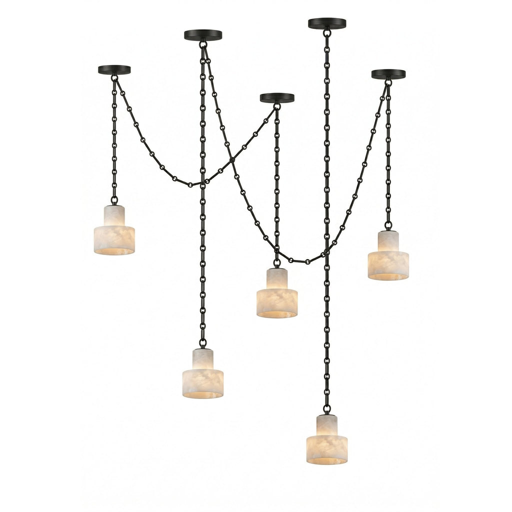 Black Metal Drum Pendant Light — Pendant Light | Maison Monashee — view 17