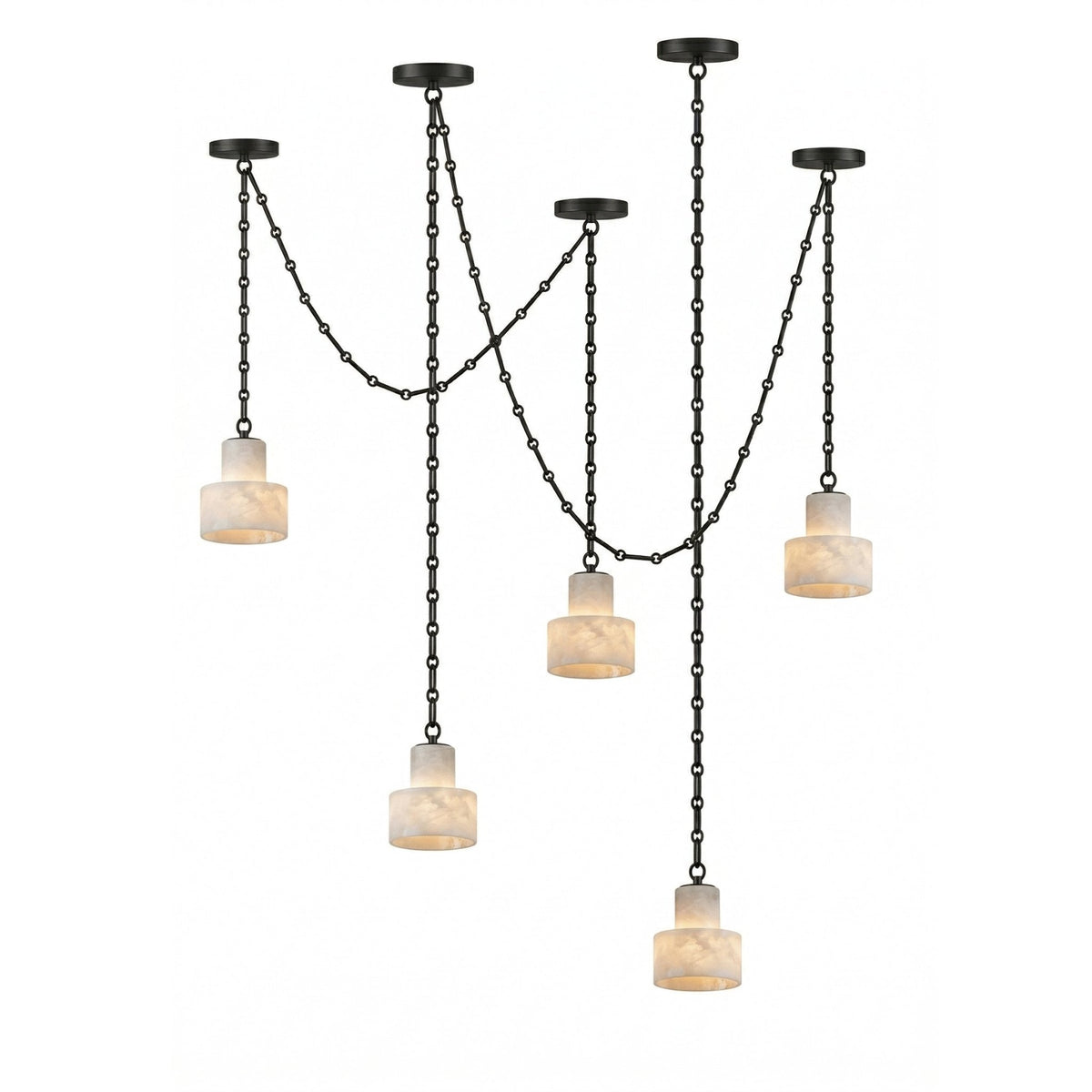 Black Metal Drum Pendant Light — Pendant Light | Maison Monashee — view 17