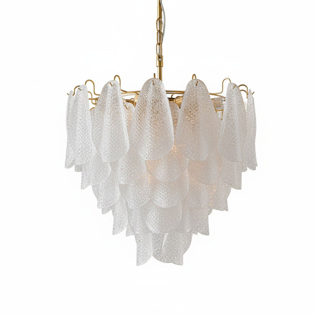 Murano Glass Teardrop Chandelier — Chandelier | Maison Monashee — view 19