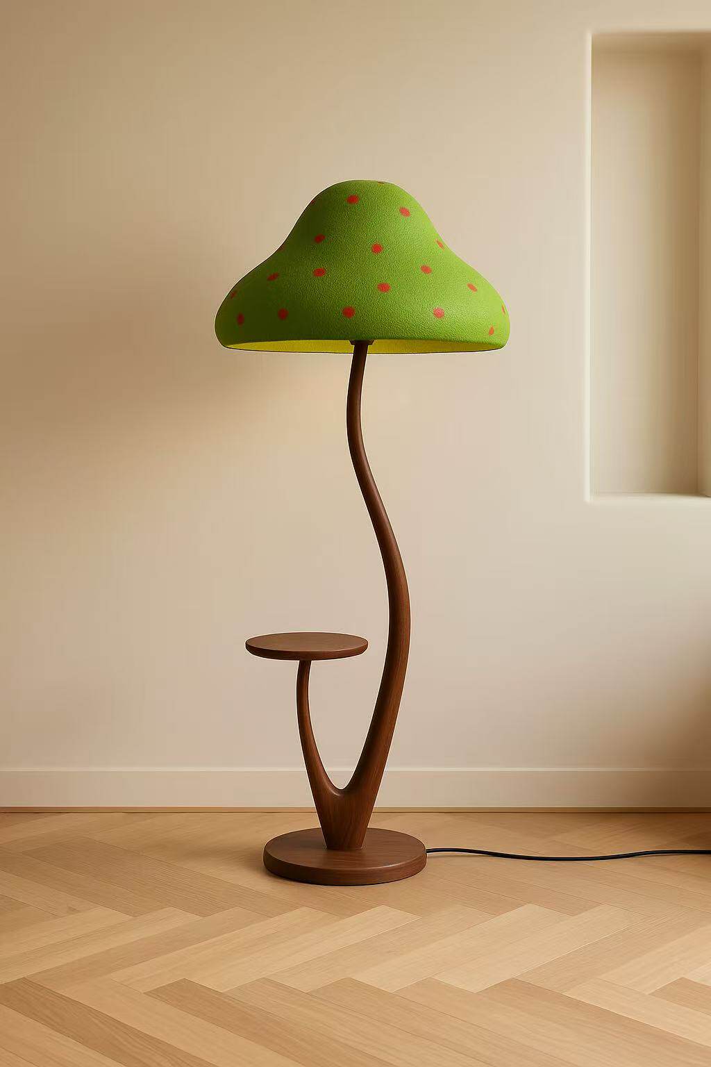 Green Mushroom Floor Lamp — Floor Lamp | Maison Monashee — view 5