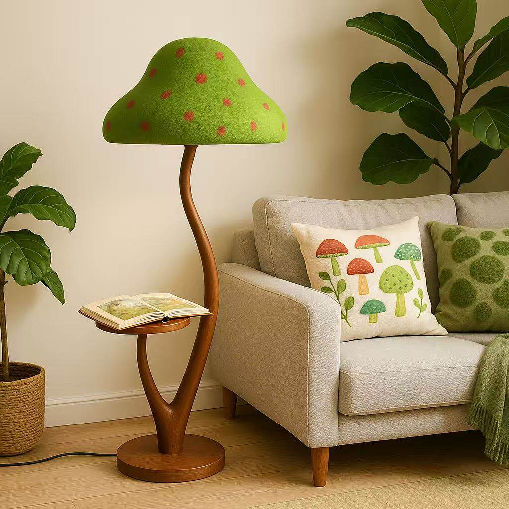 Green Mushroom Floor Lamp — Floor Lamp | Maison Monashee — view 2