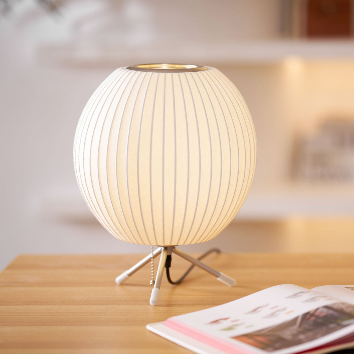 Table Lamp with Silver Base — Table Lamp | Maison Monashee — view 3