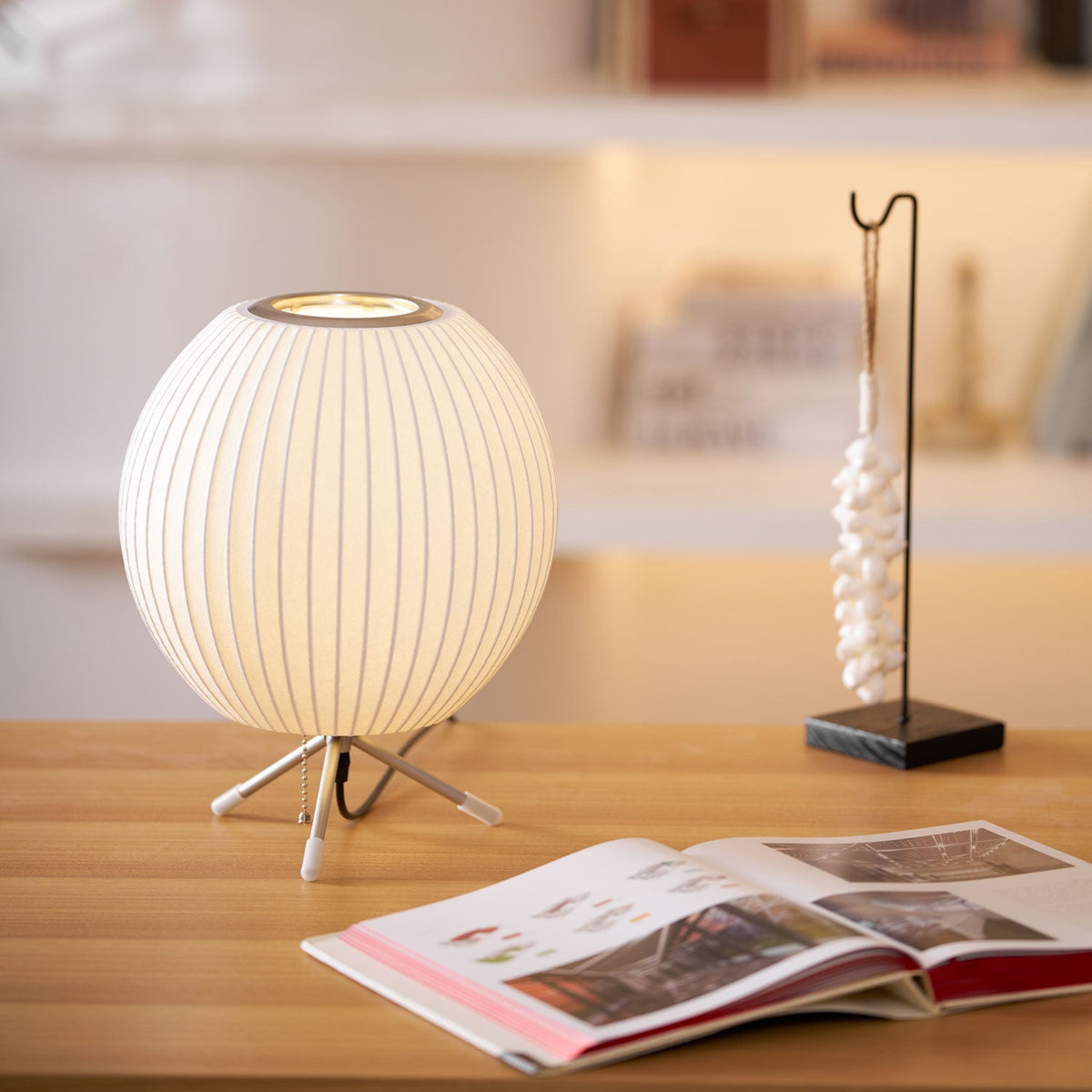 Table Lamp with Silver Base — Table Lamp | Maison Monashee — view 139