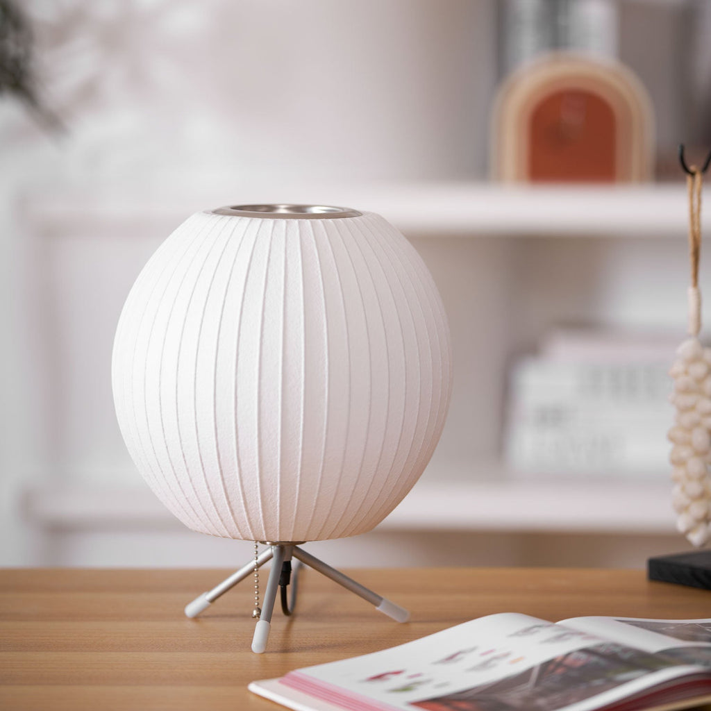 Table Lamp with Silver Base — Table Lamp | Maison Monashee — view 145