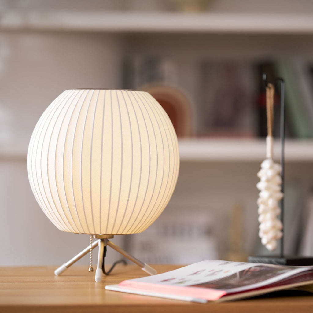 Table Lamp with Silver Base — Table Lamp | Maison Monashee — view 6