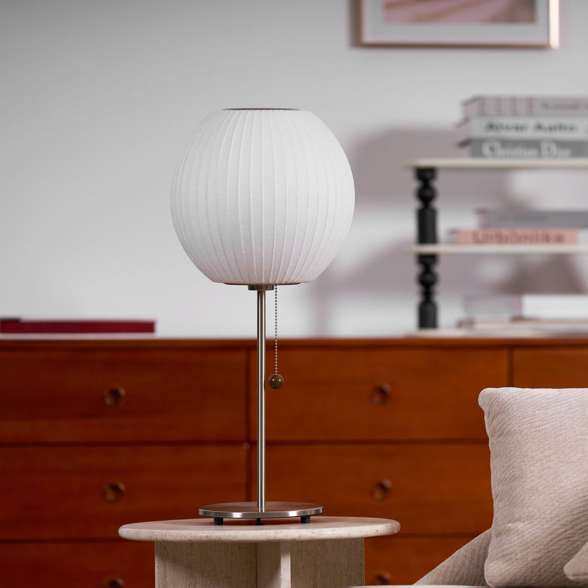 White Side Table Lamp — Table Lamp | Maison Monashee — view 4