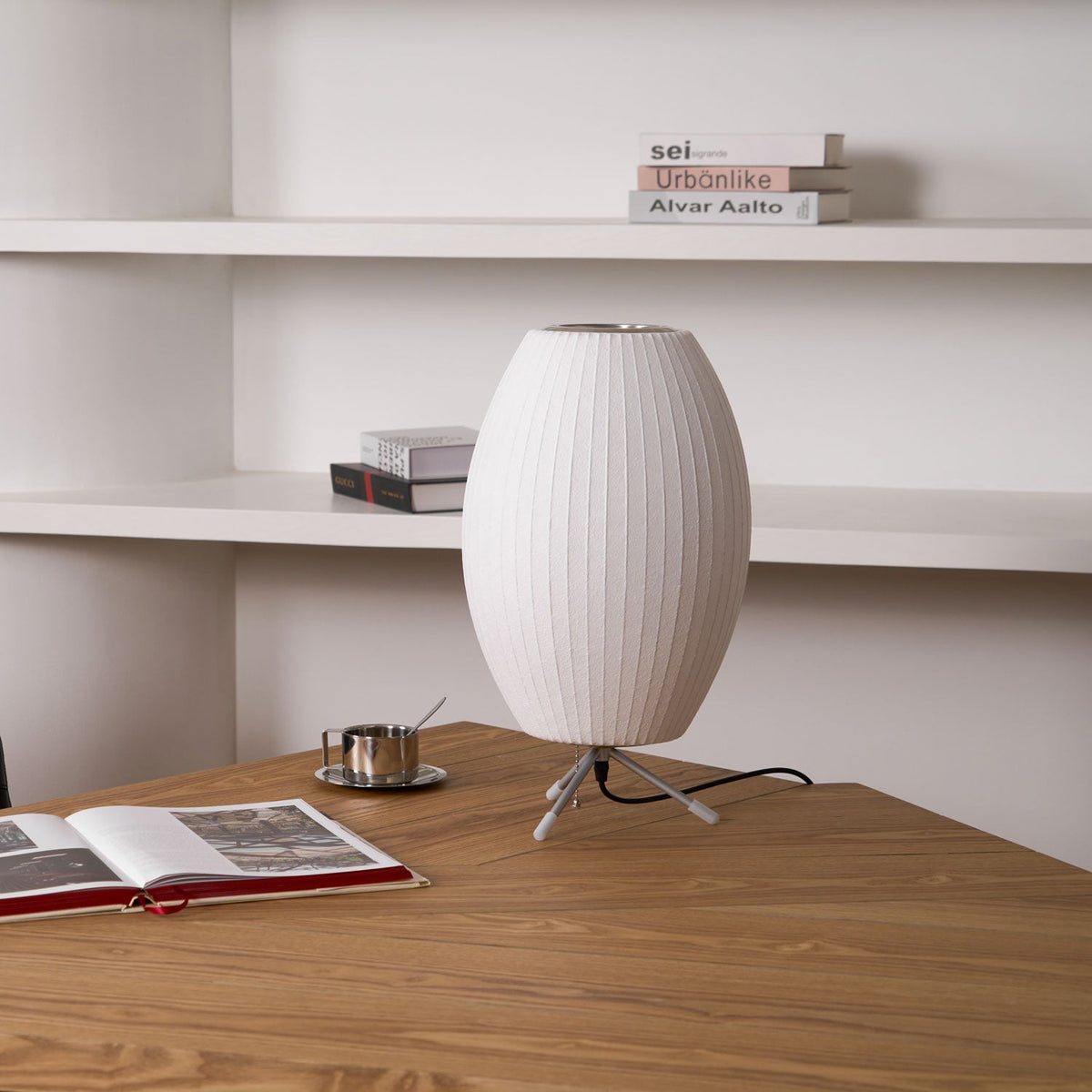 Table Lamp with Silver Base — Table Lamp | Maison Monashee — view 149