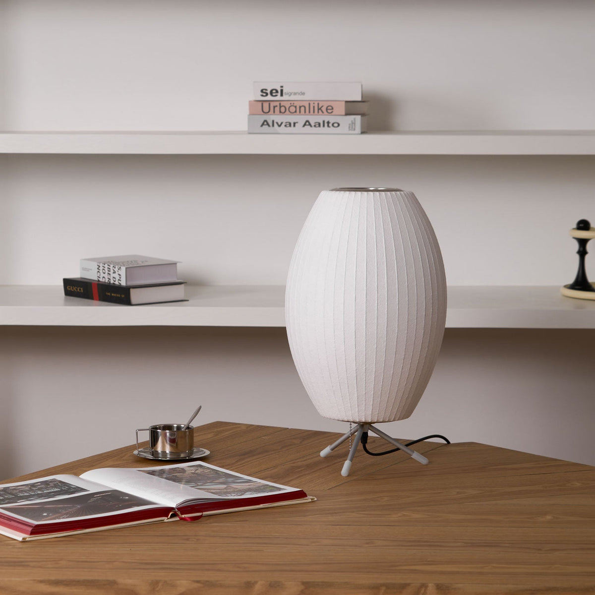 Table Lamp with Silver Base — Table Lamp | Maison Monashee — view 150