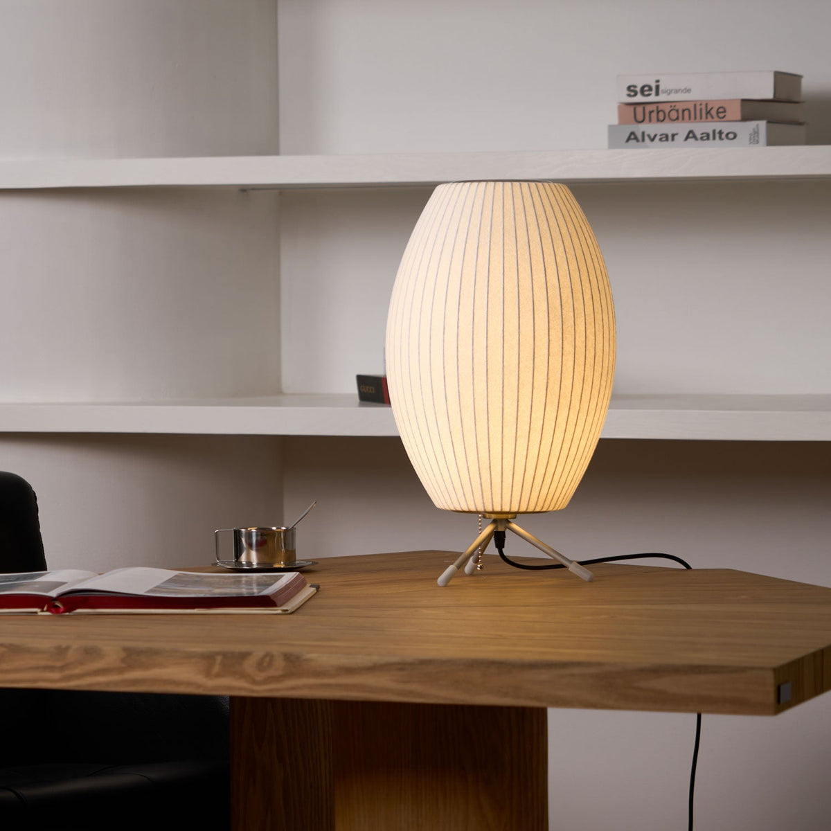 Table Lamp with Silver Base — Table Lamp | Maison Monashee — view 8