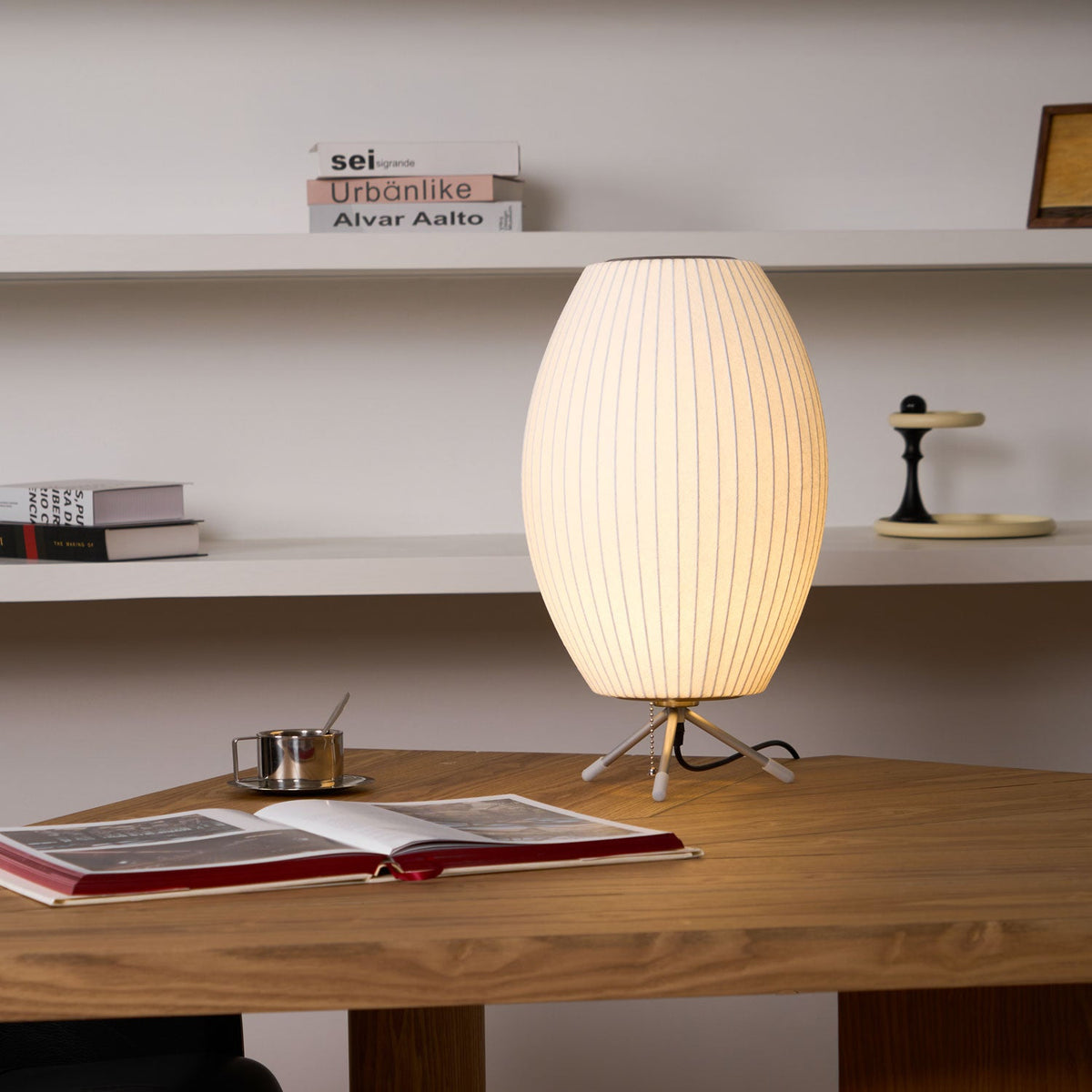 Table Lamp with Silver Base — Table Lamp | Maison Monashee — view 10