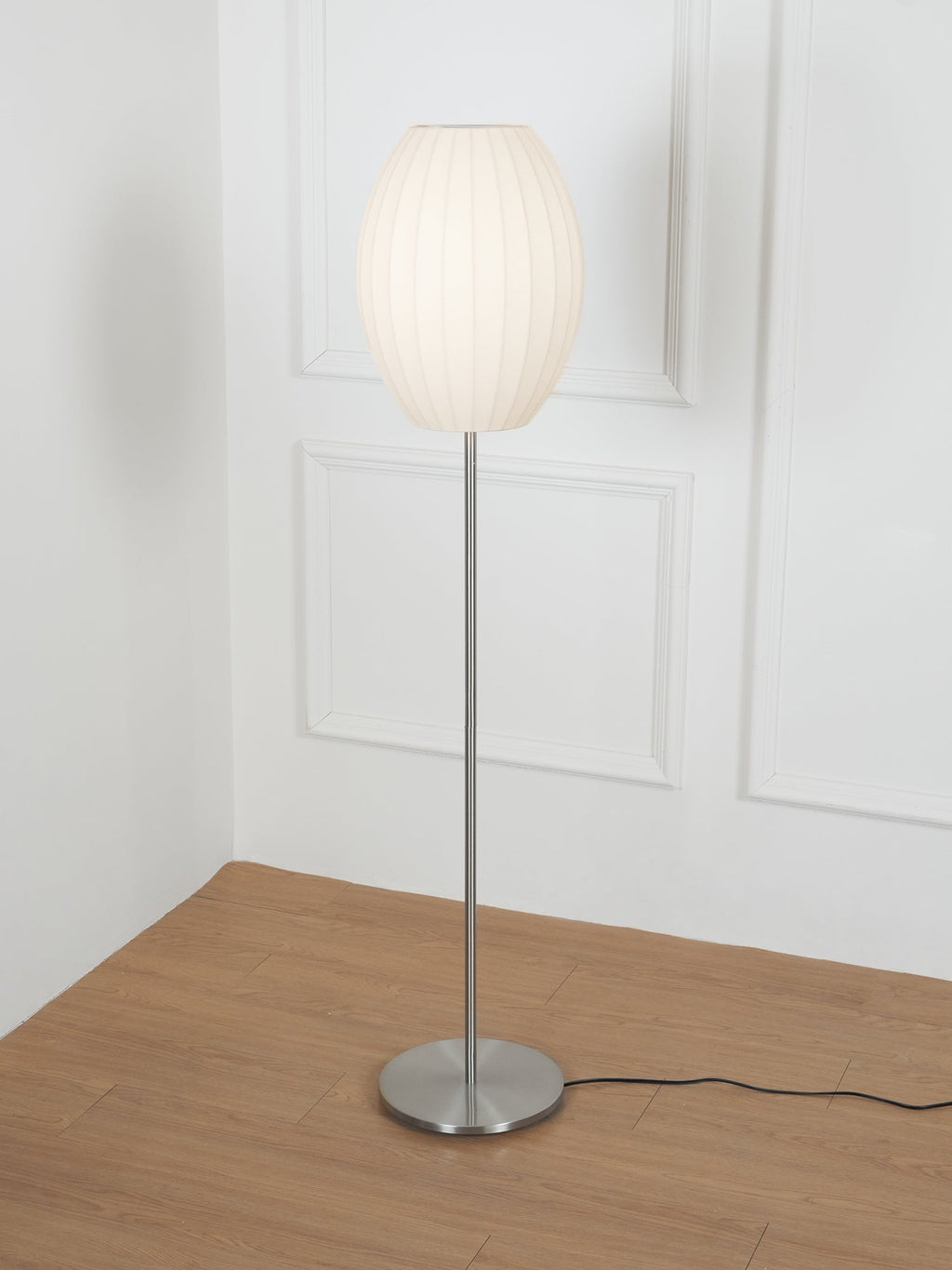 Chrome Globe Floor Lamp — Floor Lamp | Maison Monashee — view 4