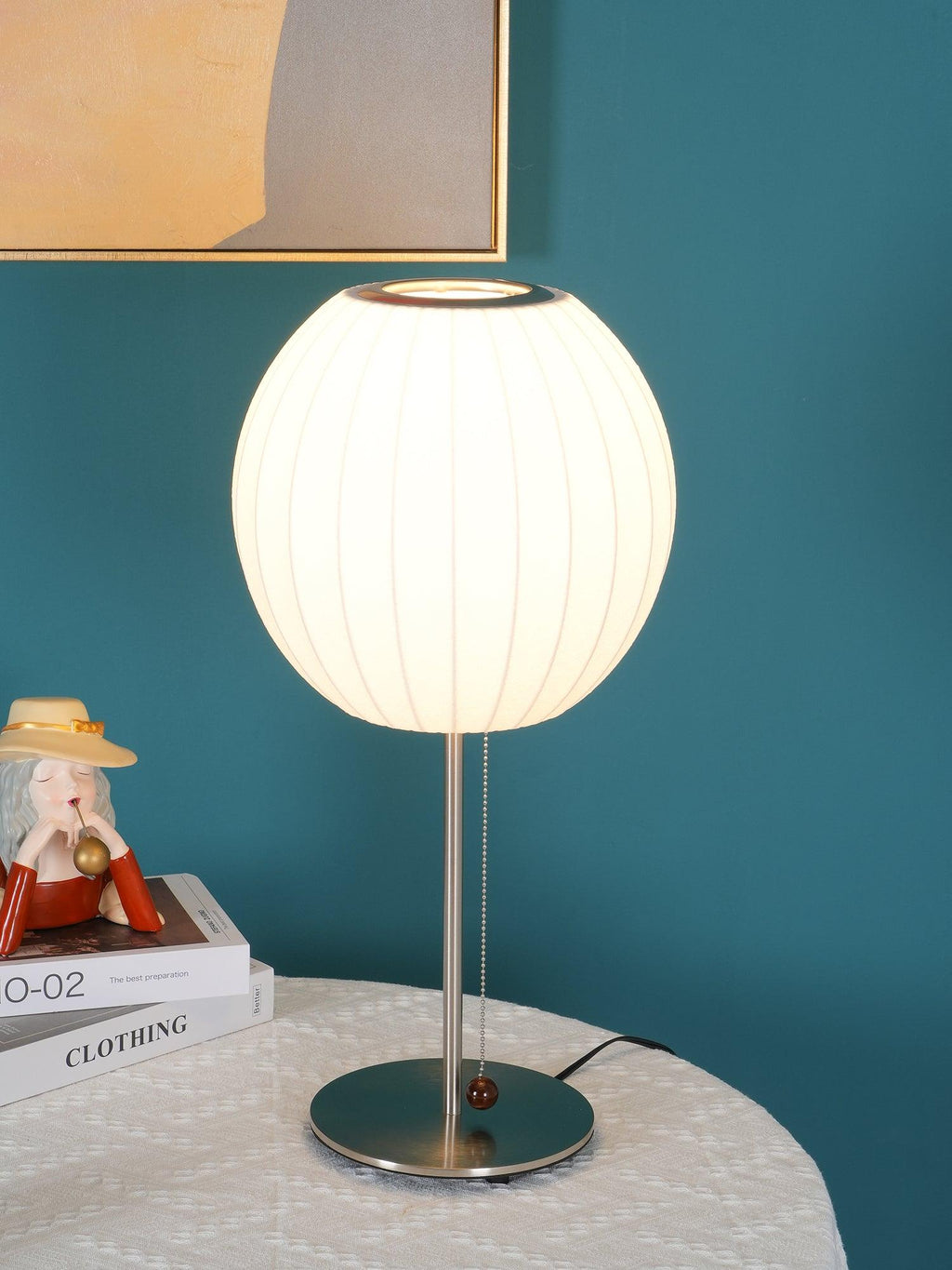 White Side Table Lamp — Table Lamp | Maison Monashee — view 16