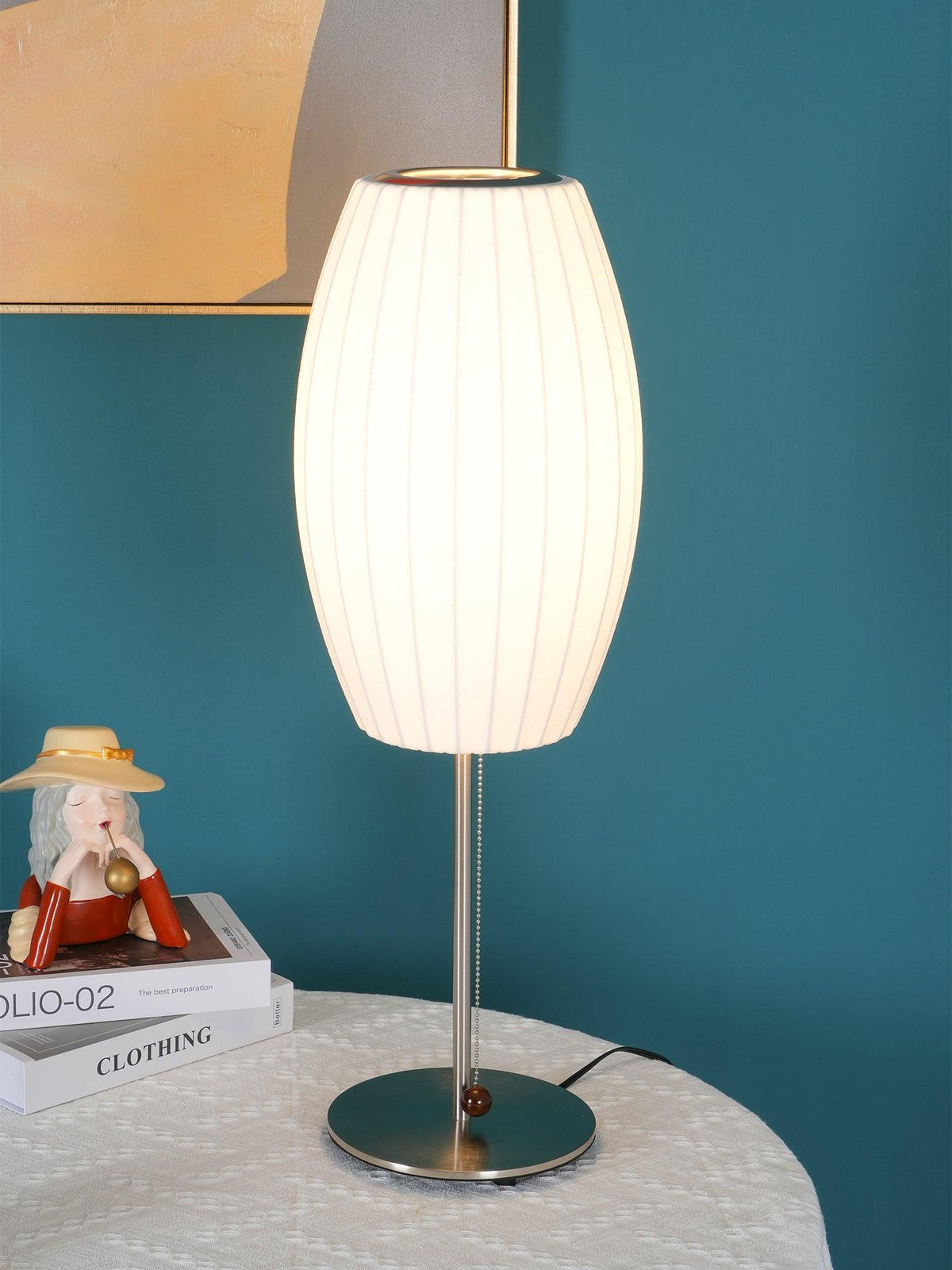 White Side Table Lamp — Table Lamp | Maison Monashee — view 17