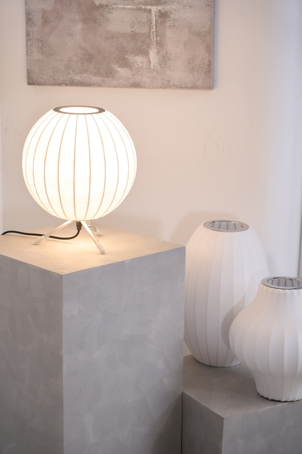 Table Lamp with Silver Base — Table Lamp | Maison Monashee — view 72