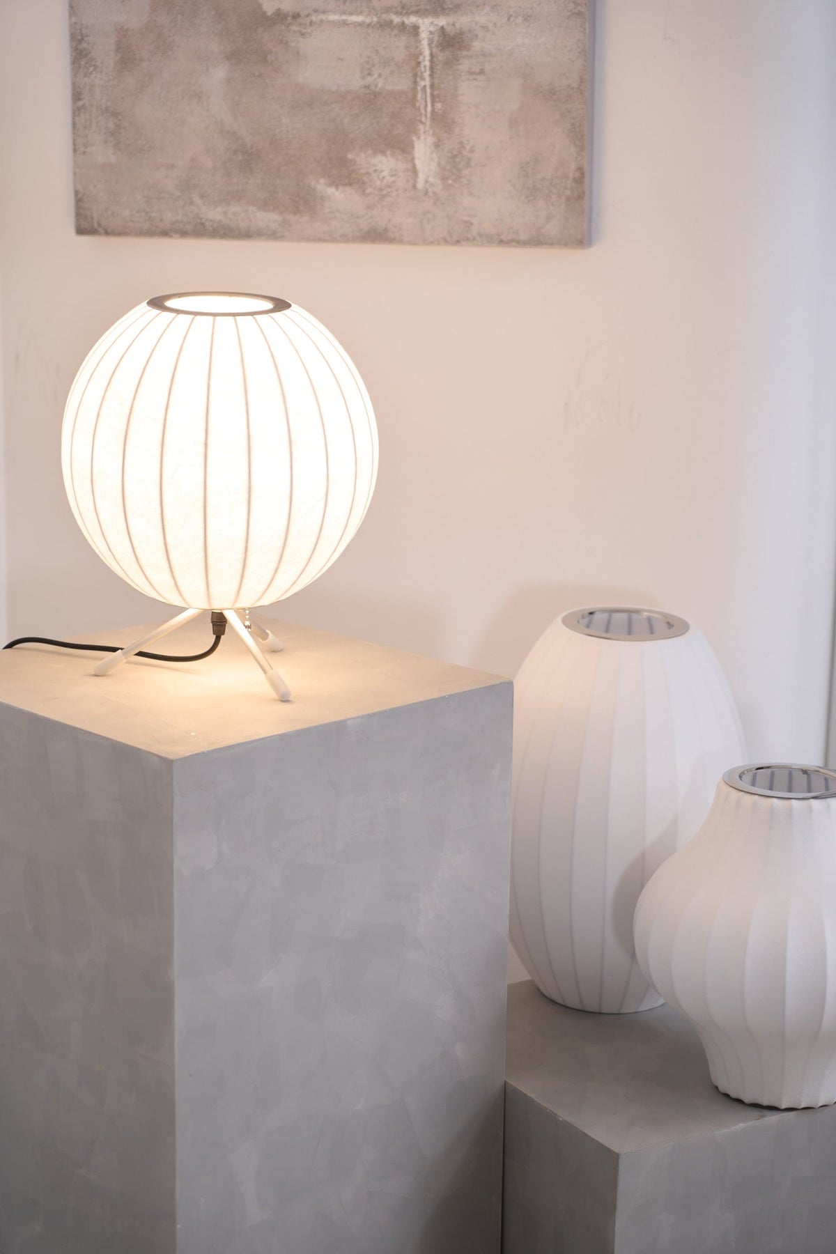 Table Lamp with Silver Base — Table Lamp | Maison Monashee — view 72