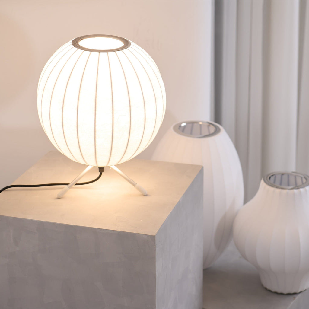 Table Lamp with Silver Base — Table Lamp | Maison Monashee — view 30