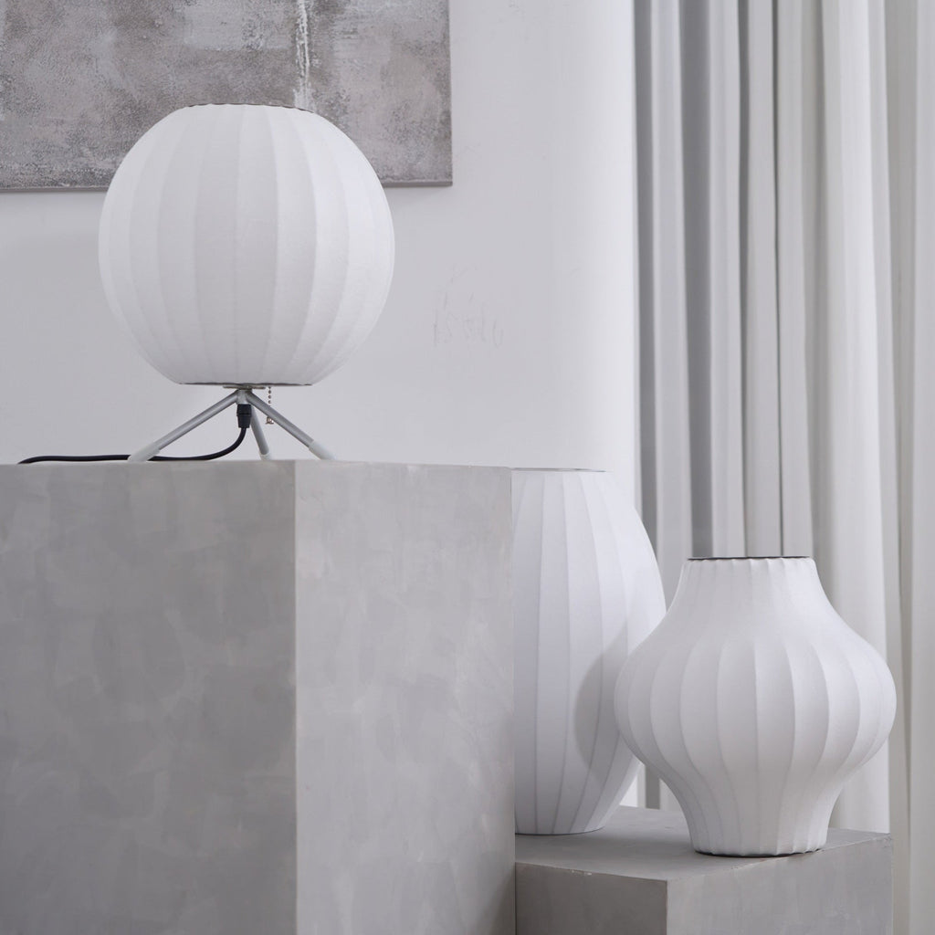 Table Lamp with Silver Base — Table Lamp | Maison Monashee — view 75