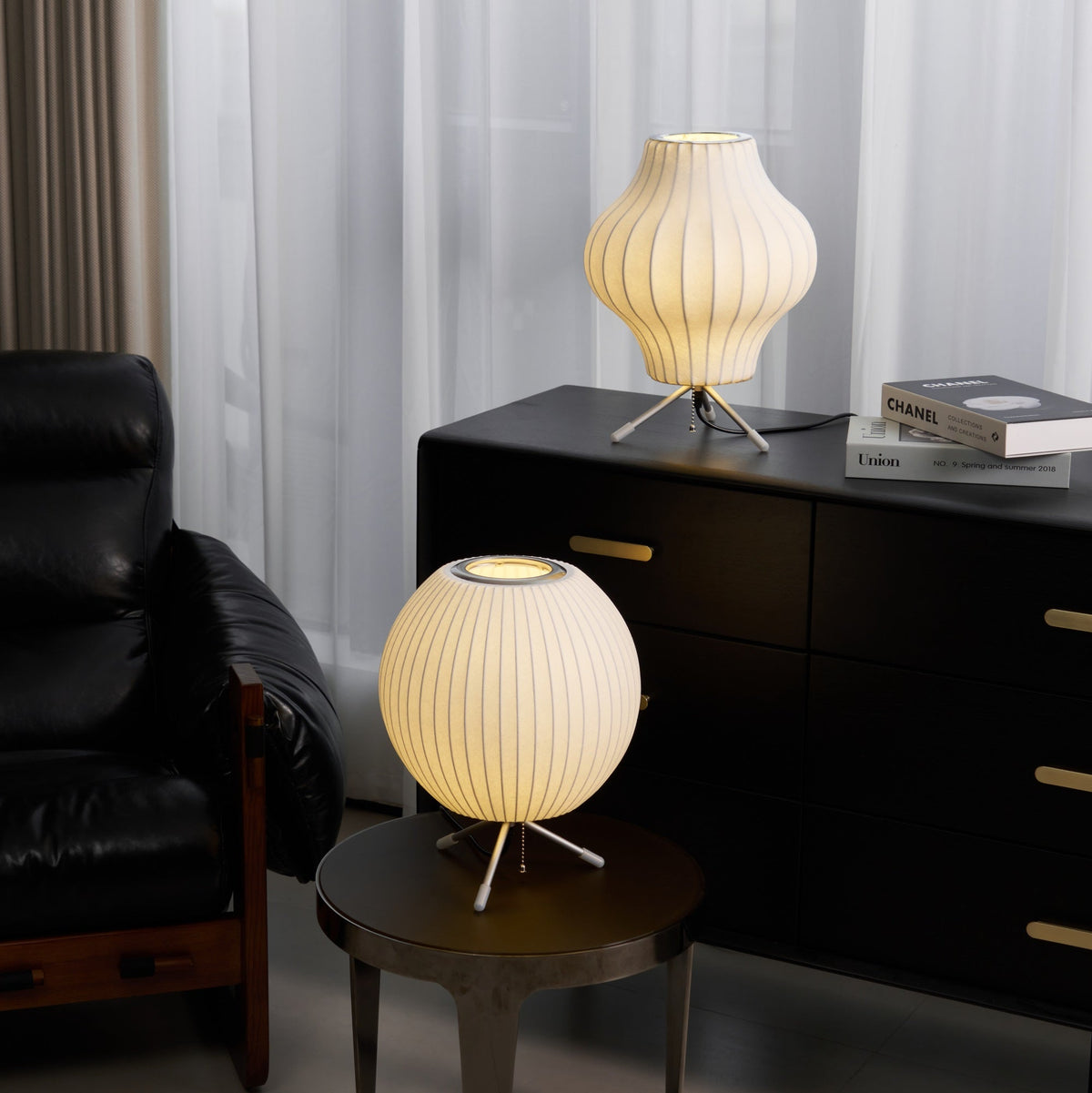 Table Lamp with Silver Base — Table Lamp | Maison Monashee — view 16