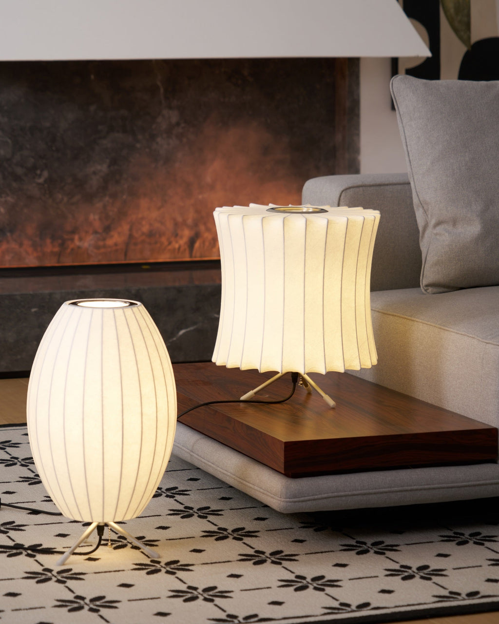 Table Lamp with Silver Base — Table Lamp | Maison Monashee — view 22