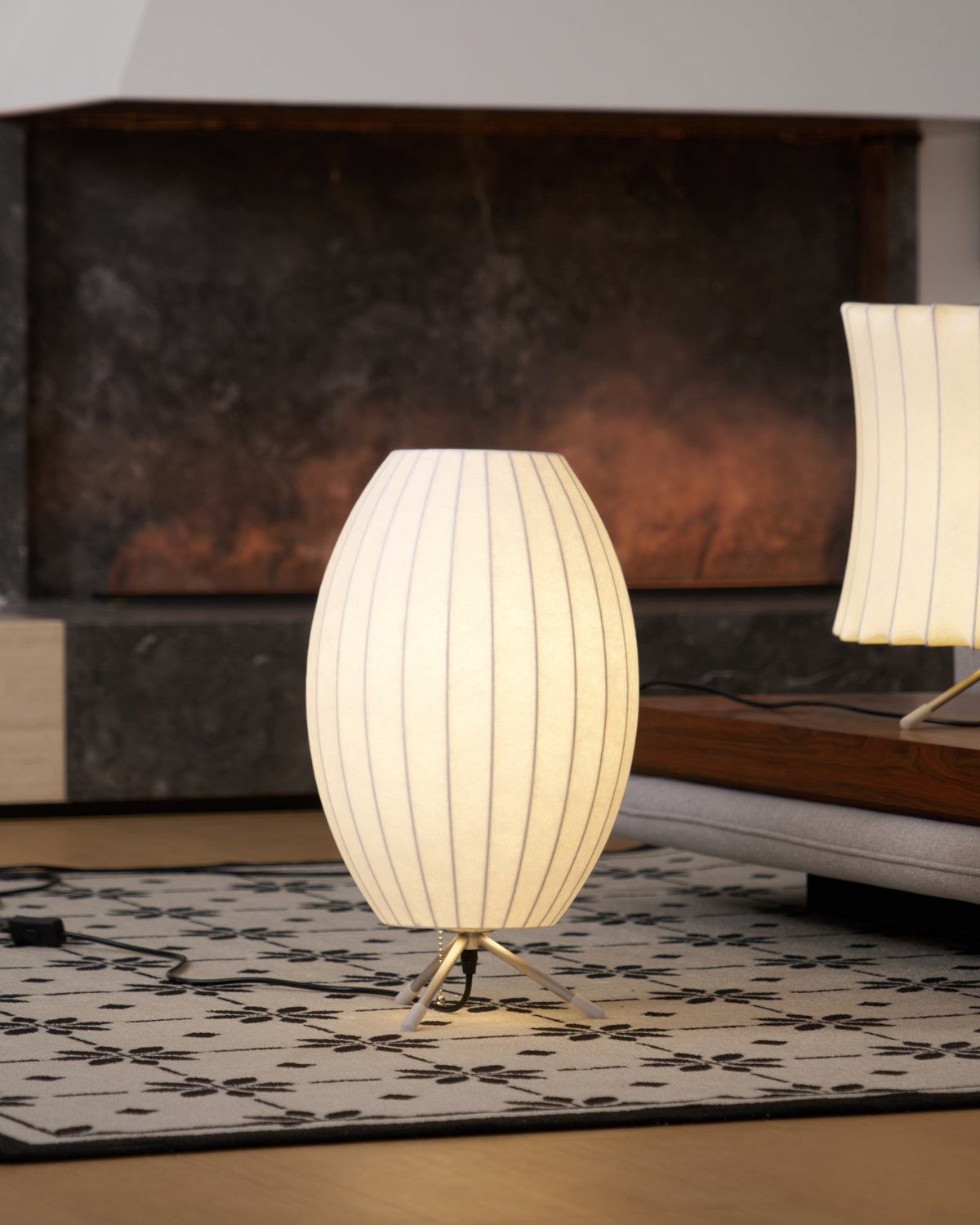 Table Lamp with Silver Base — Table Lamp | Maison Monashee — view 11