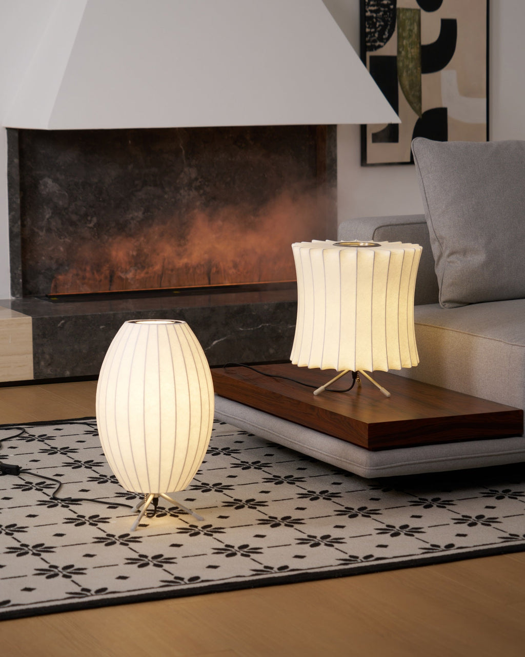 Table Lamp with Silver Base — Table Lamp | Maison Monashee — view 80