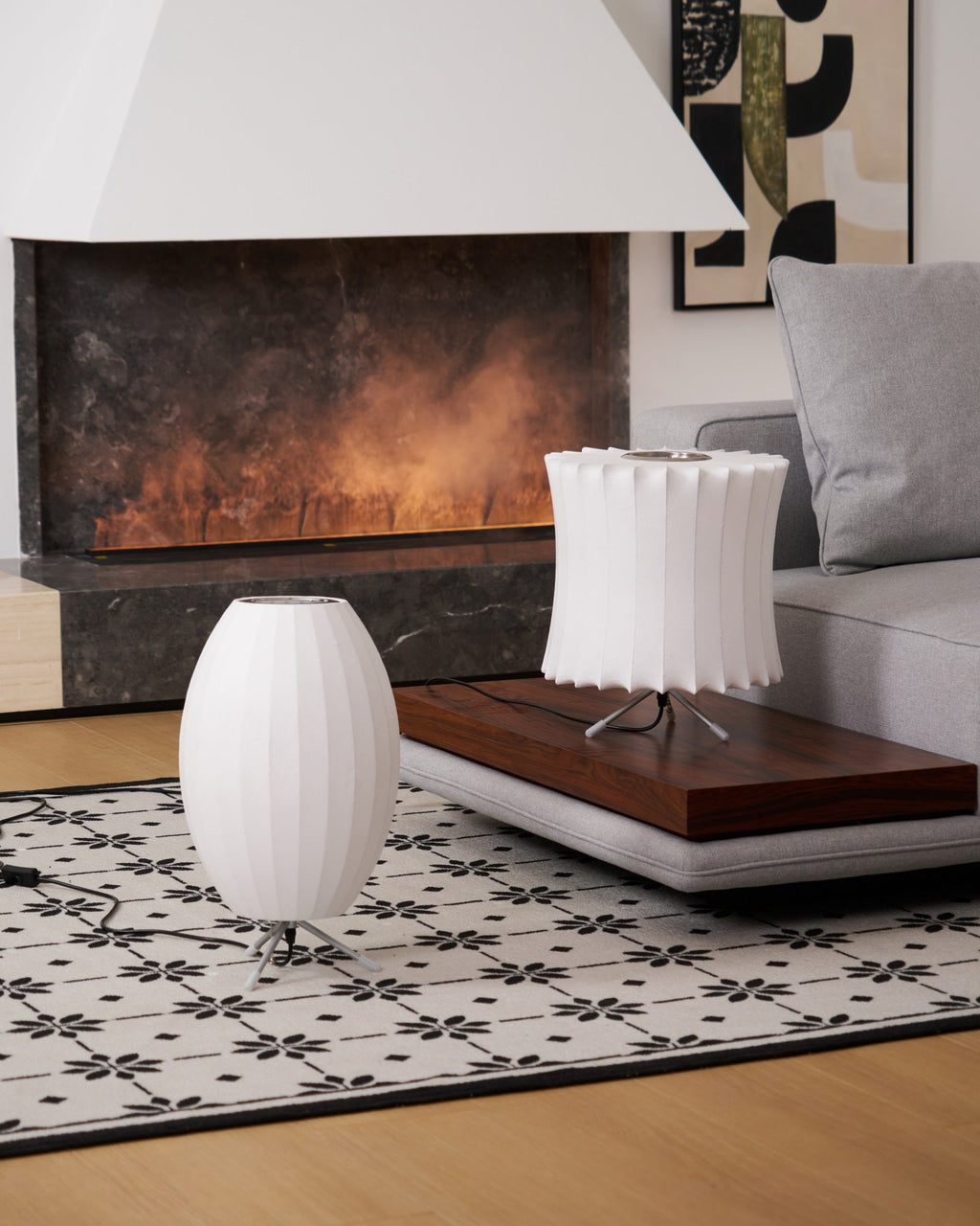 Table Lamp with Silver Base — Table Lamp | Maison Monashee — view 81