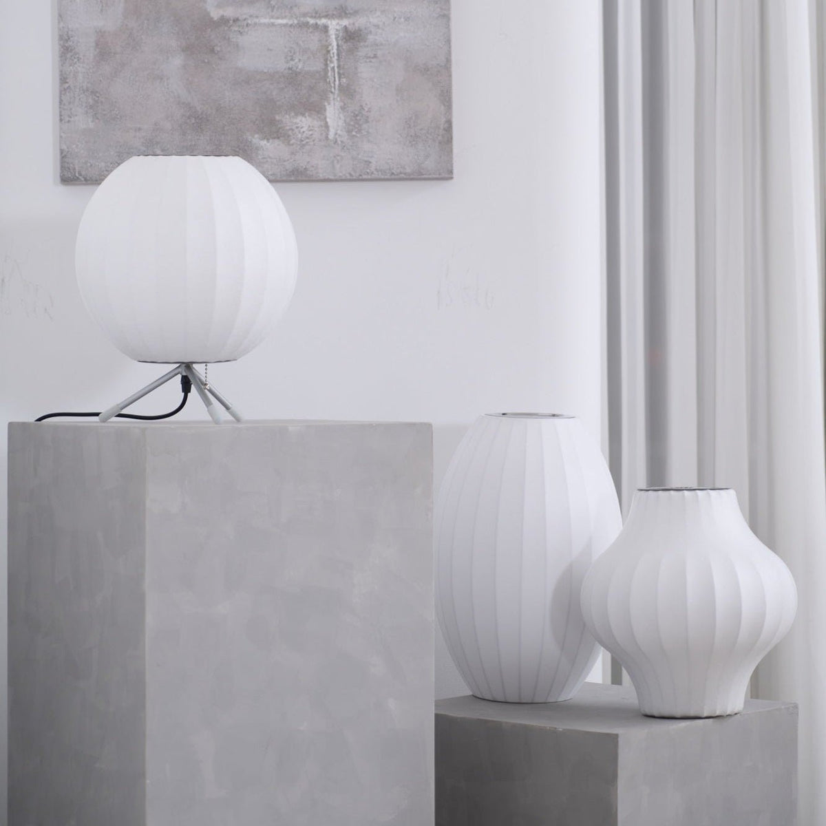 Table Lamp with Silver Base — Table Lamp | Maison Monashee — view 71