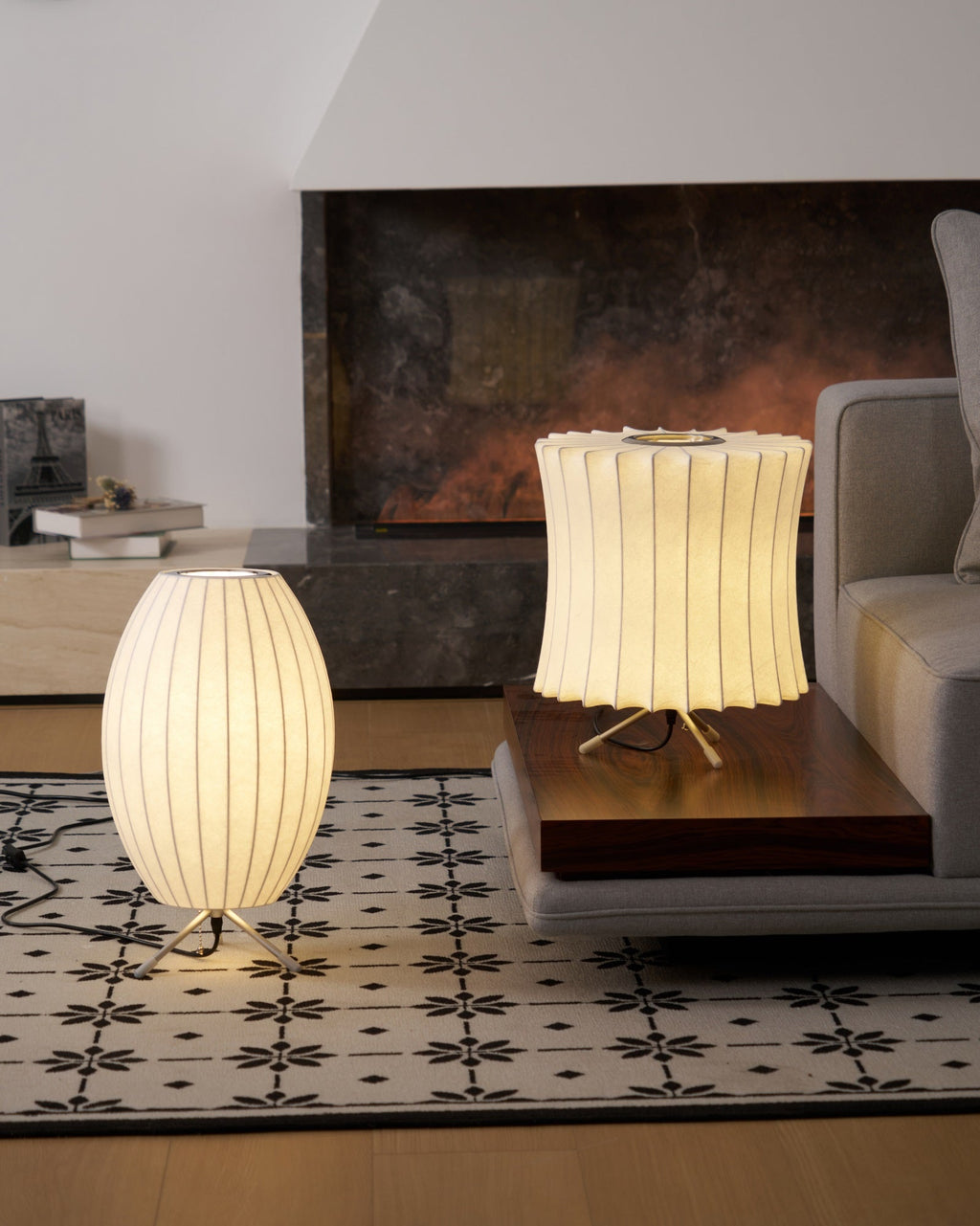 Table Lamp with Silver Base — Table Lamp | Maison Monashee — view 83