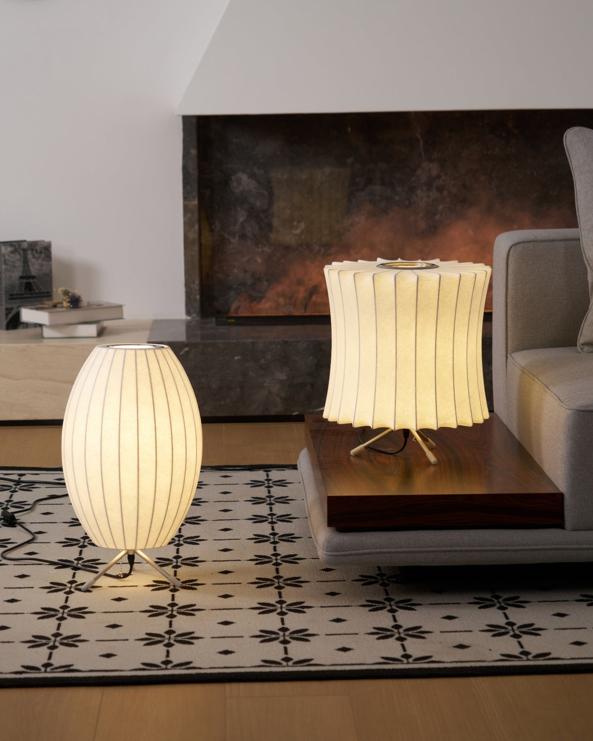 Table Lamp with Silver Base — Table Lamp | Maison Monashee — view 83