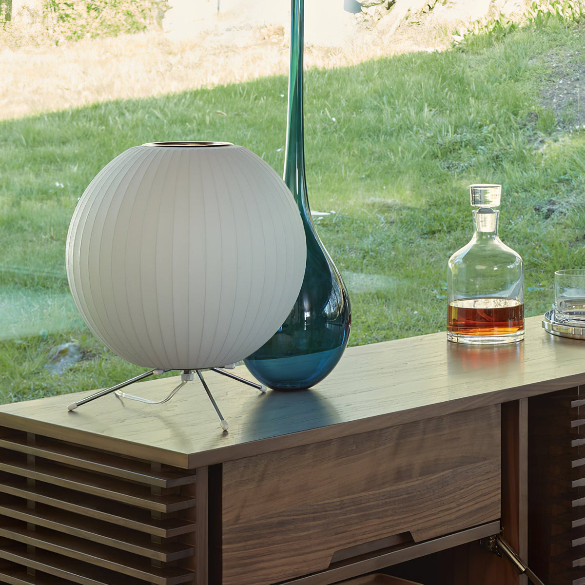 Table Lamp with Silver Base — Table Lamp | Maison Monashee — view 68