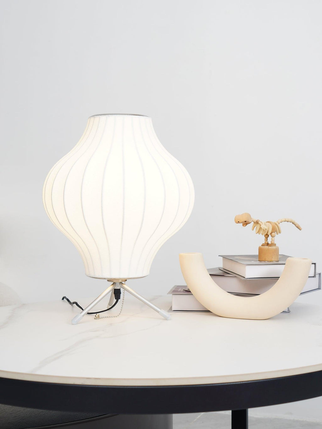 Table Lamp with Silver Base — Table Lamp | Maison Monashee — view 48