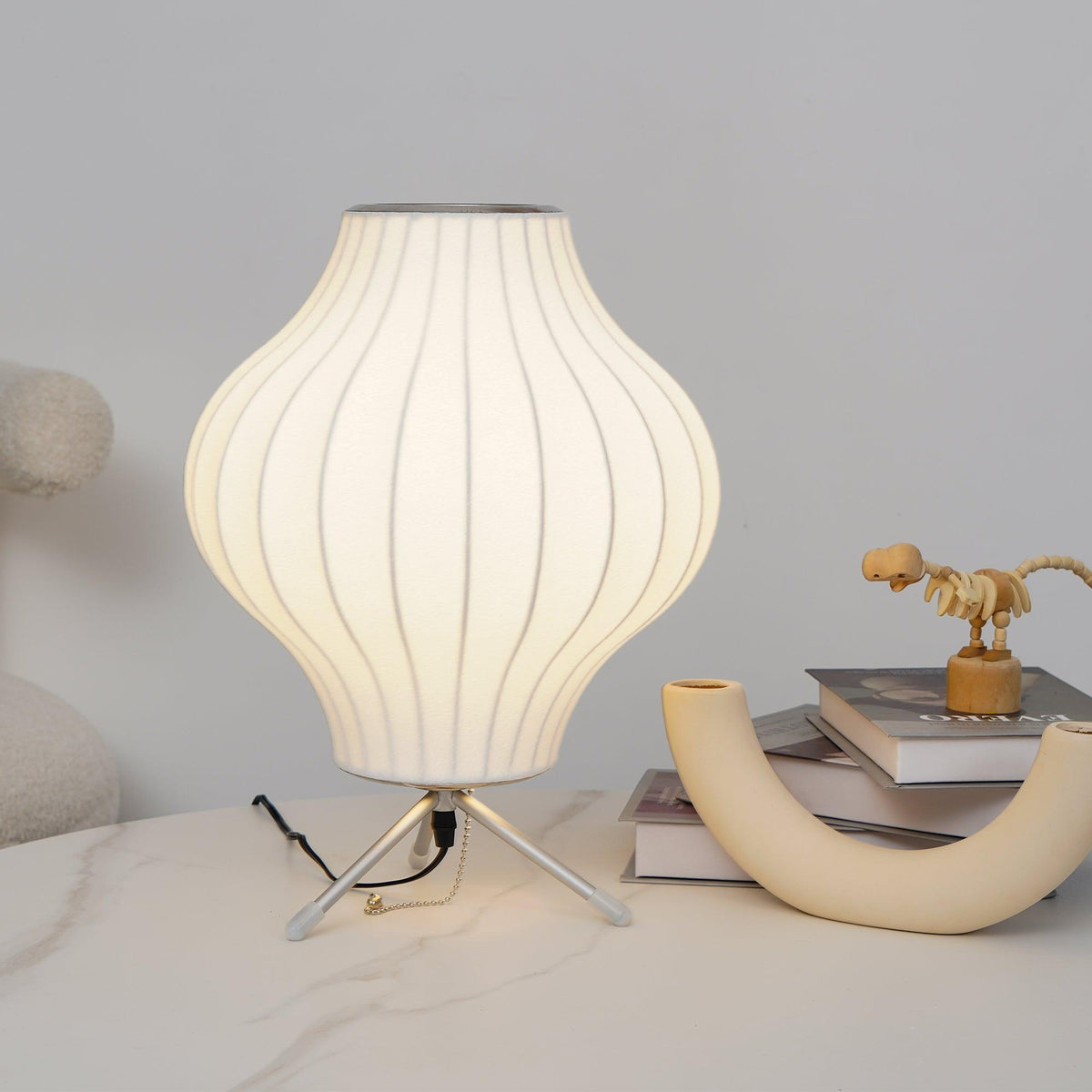 Table Lamp with Silver Base — Table Lamp | Maison Monashee — view 23