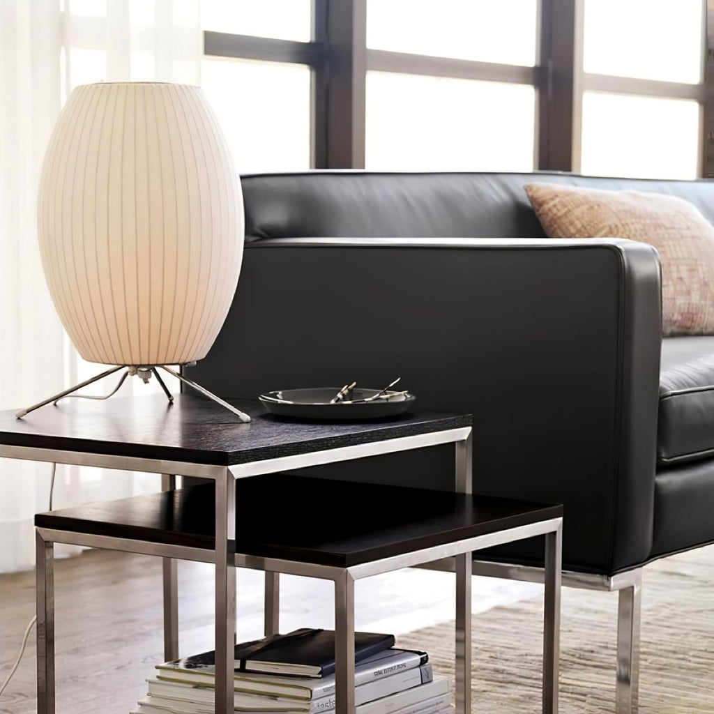Table Lamp with Silver Base — Table Lamp | Maison Monashee — view 27